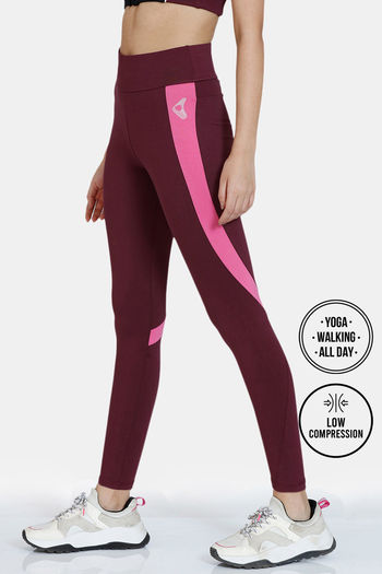 Buy Zelocity All Day Yoga Leggings - Grape Wine